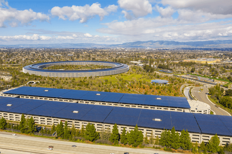 Impianto fotovoltaico Apple Park Cupertino