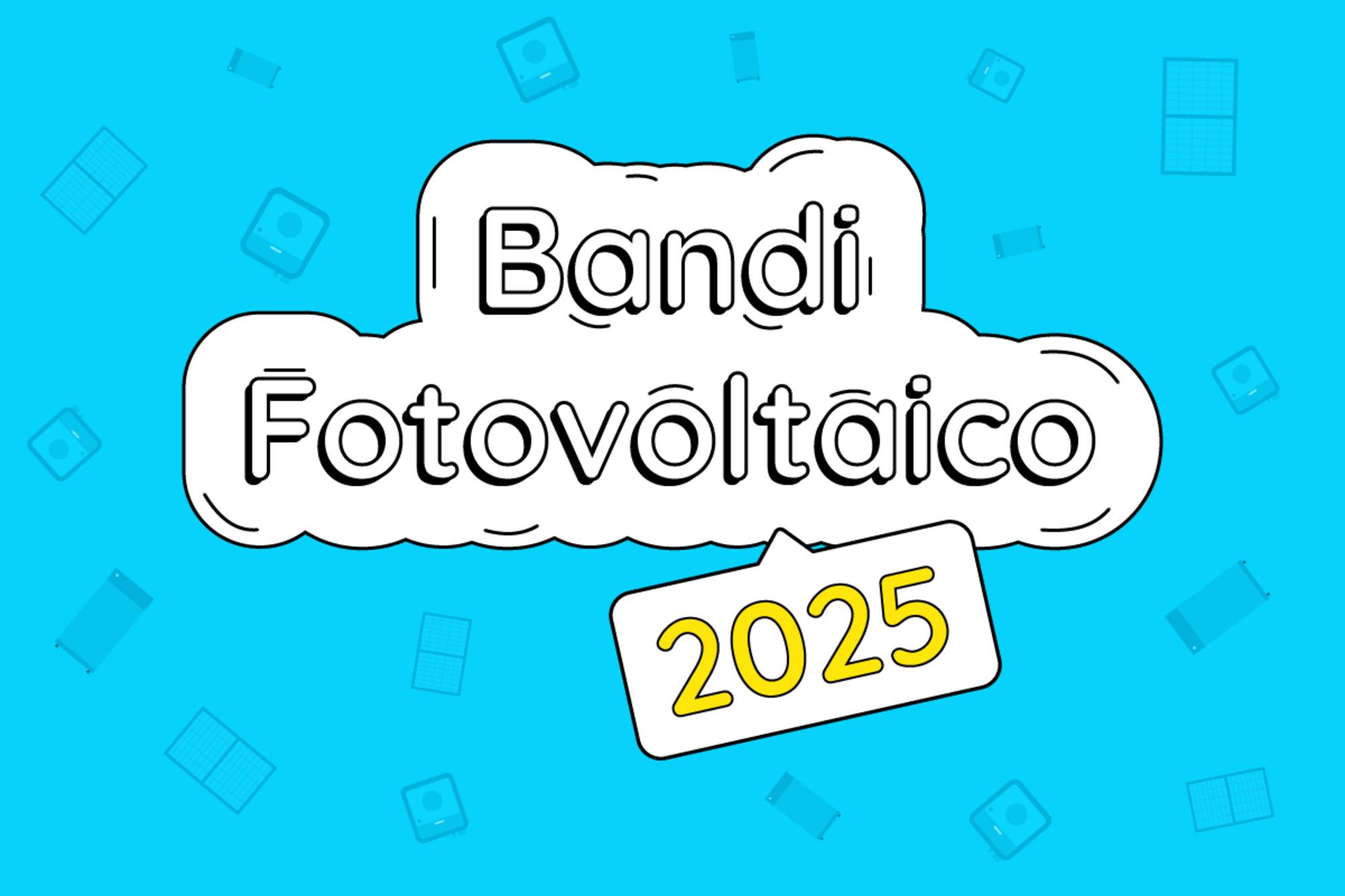 Bandi fotovoltaico 2025 - Memodo