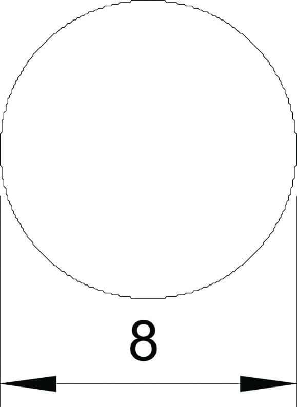 Cavo tondo in alluminio OBO 8 mm / 150 m