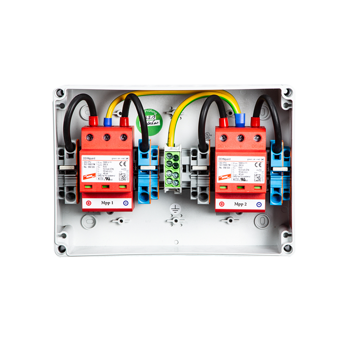 enwitec protezione da sovratensione DC Tipo II, 2 MPPT, terminali