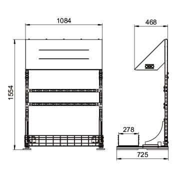 Telaio per inverter OBO, indipendente, stretto