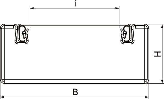 Canale di installazione OBO con rete antincendio PYROLINE® Rapid PLM, altezza del canale 40 mm, bianco puro