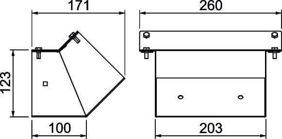 OBO Piano per canalina di installazione in acciaio