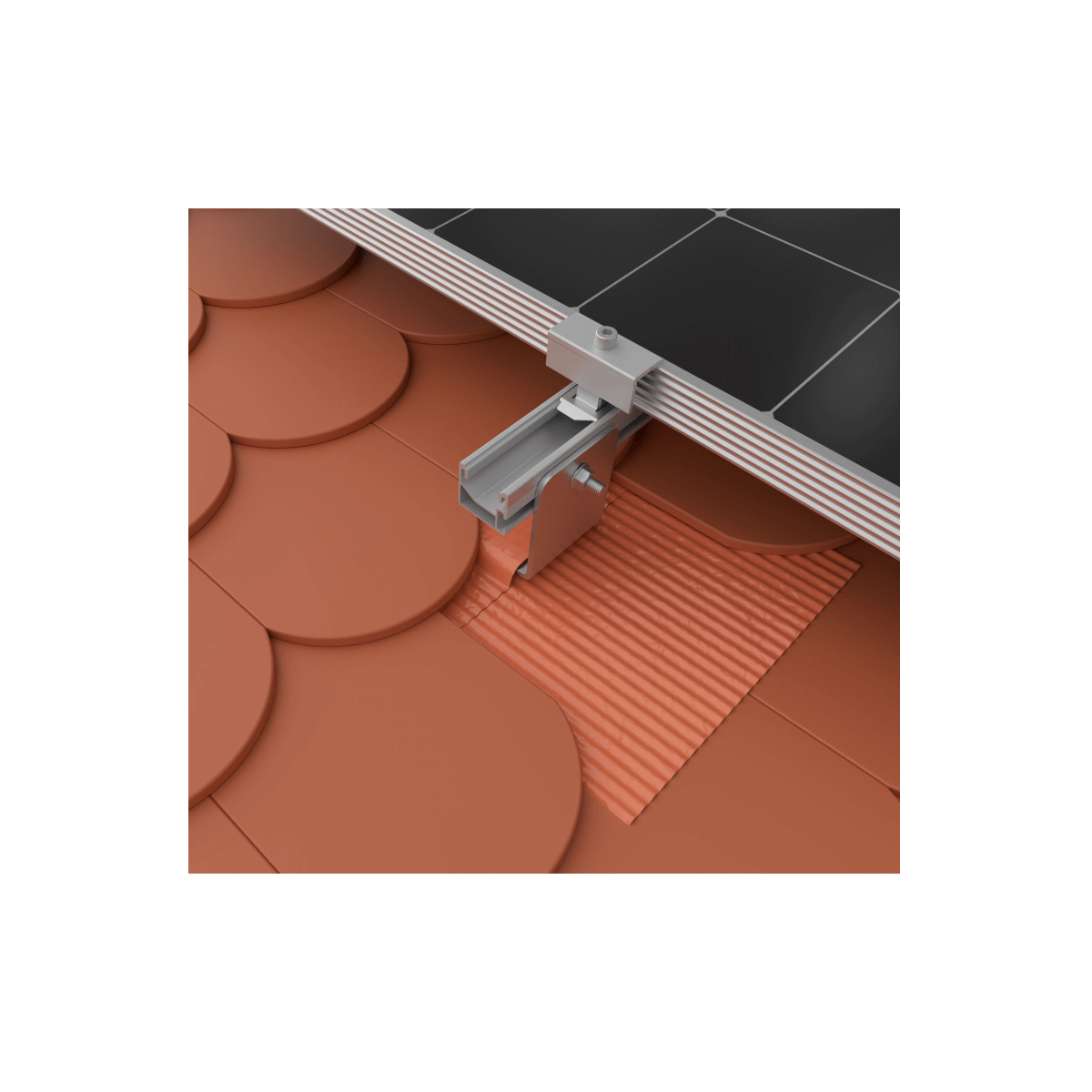 Copertura metallica per K2 SingleHook FlatTile - Rosso