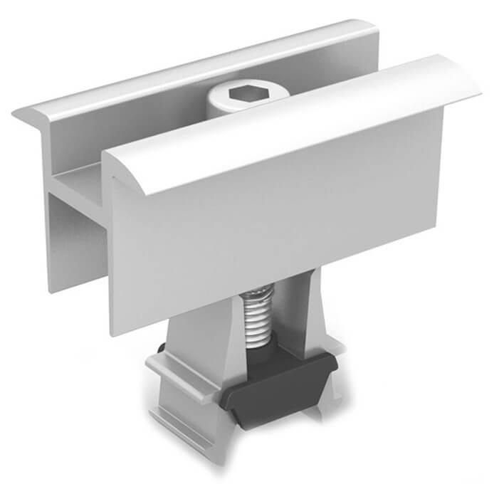 Morsetto centrale universale per moduli K2 OneMid, argento