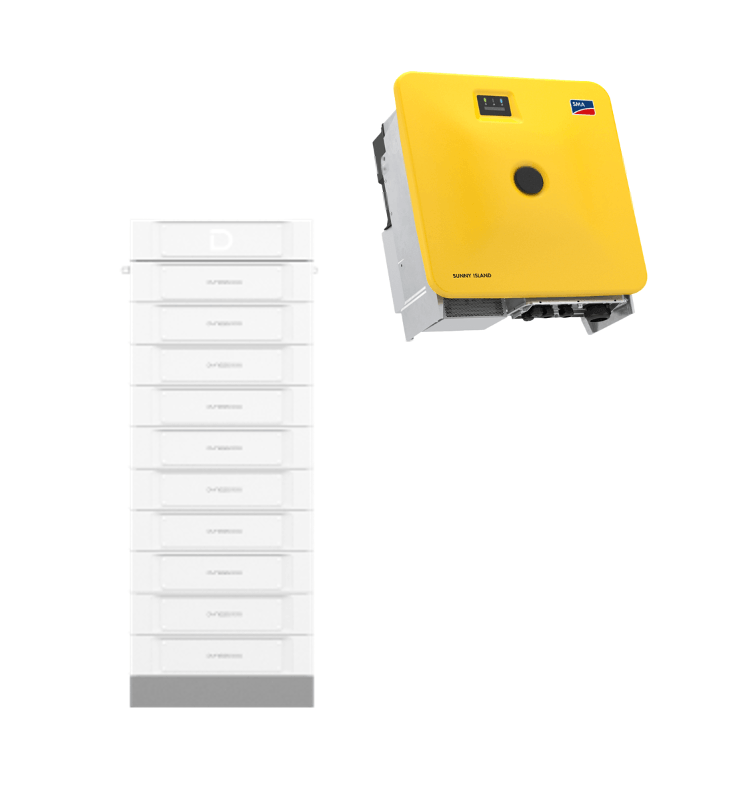 SMA Sunny Island X 30 mit Dyness Stack 100 - 51,20kWh