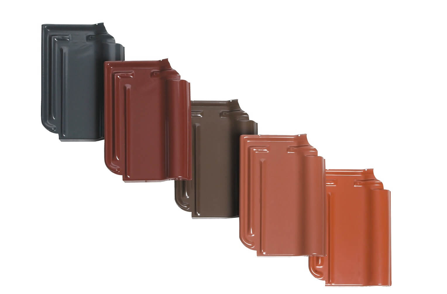 Ganci Lehmann per tetti tegole Braas Taunus Pfanne, colore rosso