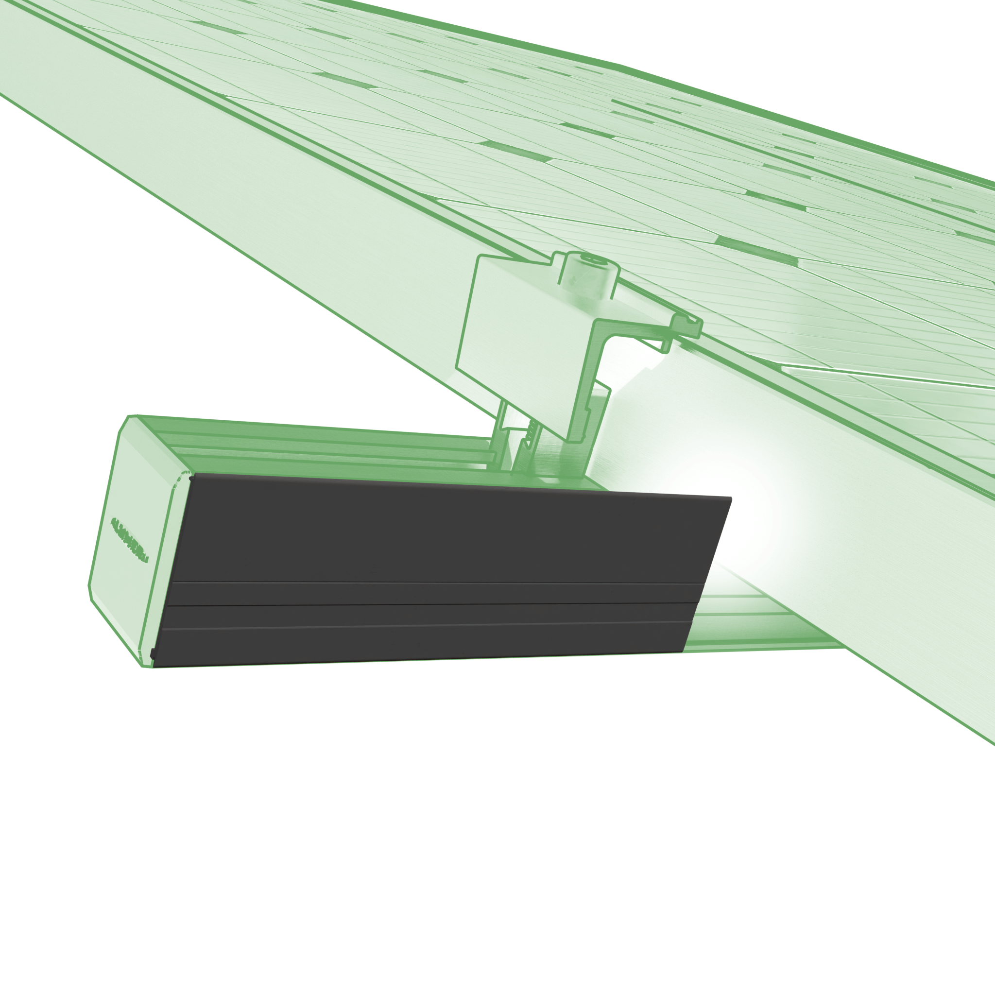 Alumero easyPITCH Profilo di copertura nero TP37
