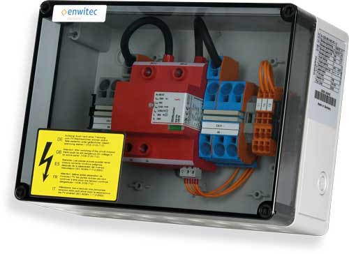 enwitec Protezione da sovratensione DC tipo I + II - 1 MPPT