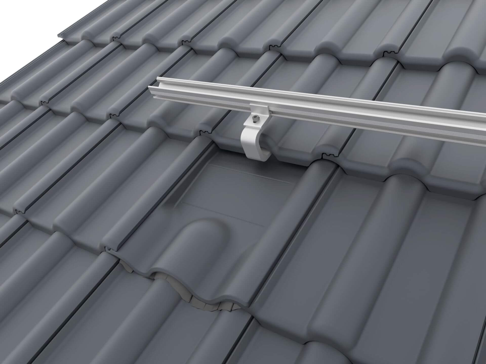 K2 4Tile Tegola sostitutiva in metallo, grigia