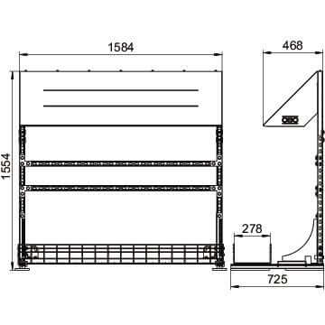 Telaio per inverter OBO indipendente, largo