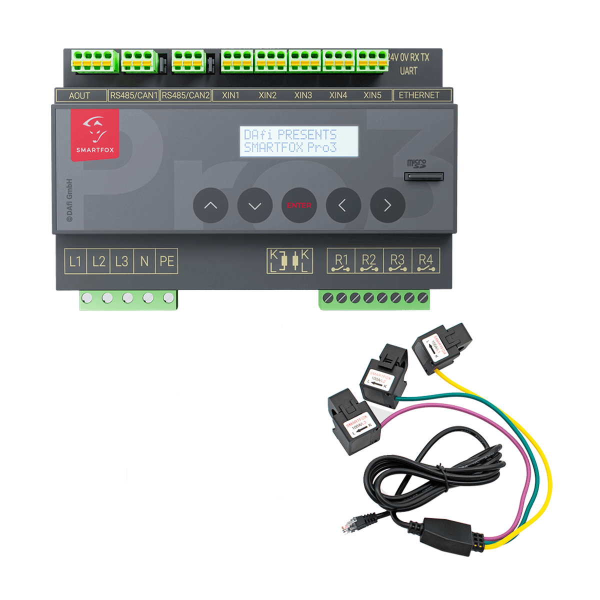 SMARTFOX Pro 3 Energiemanager inkl. Stromwandler 100A